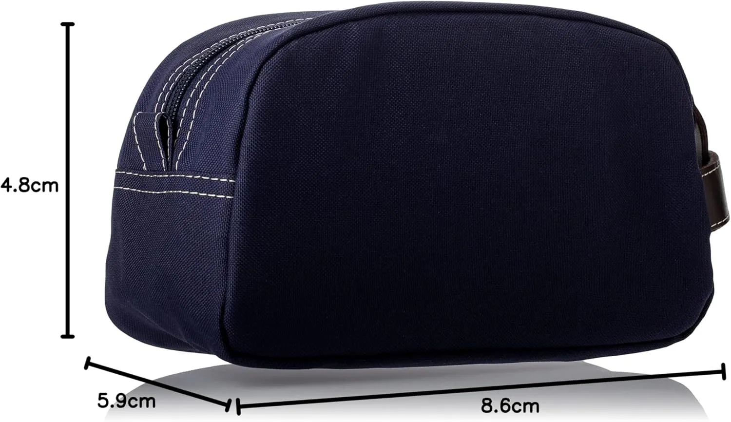 Timberland Men's Toiletry Bag Canvas Travel Kit Organizer, Navy, One Size