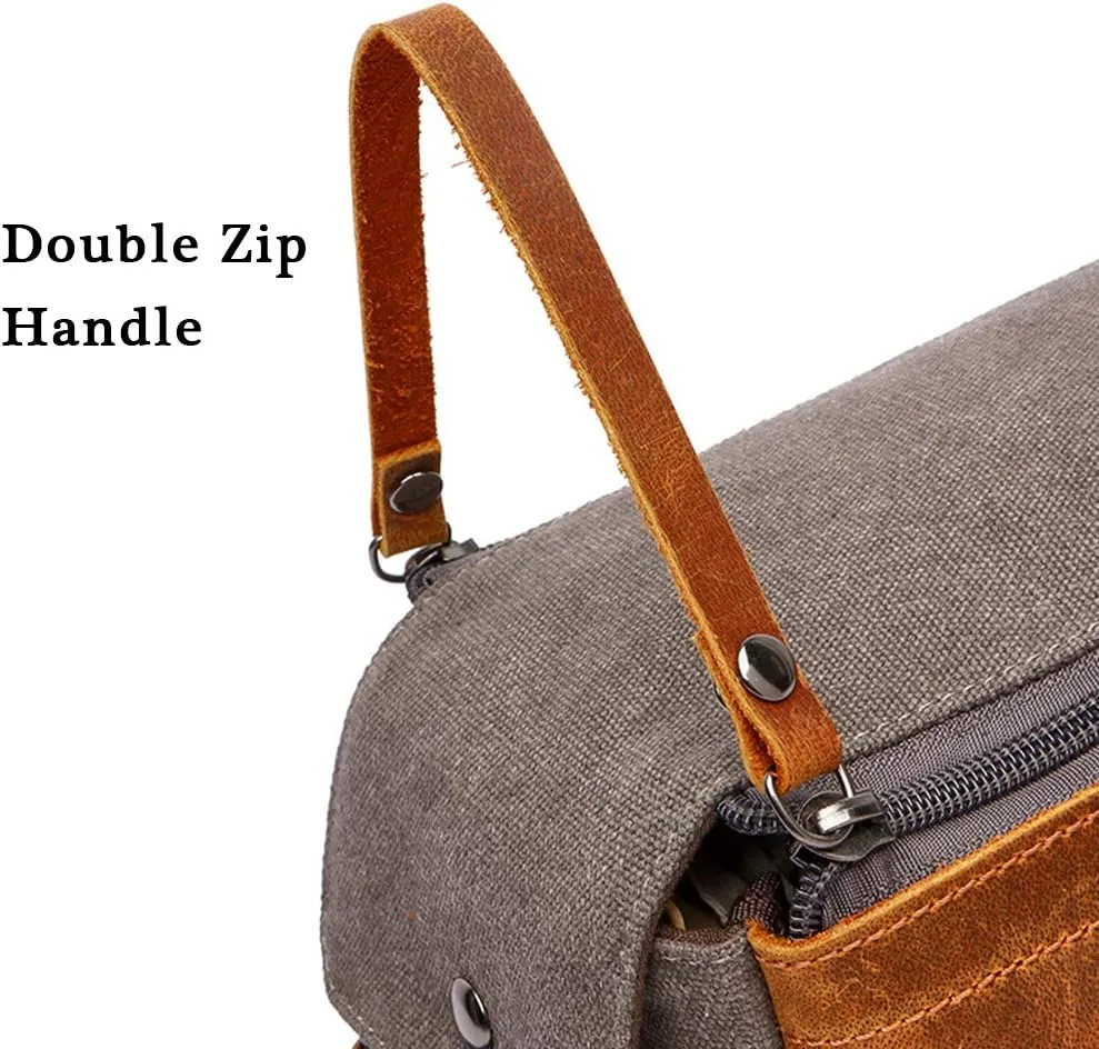 Toiletry Bag For Men And Women Personalized Shaving Kit Bag Crazy Horse Leather Dopp Kit For Men Travel Shaving Bag Mens Toiletry Bag Canvas Dopp Kit For Travel (Black)