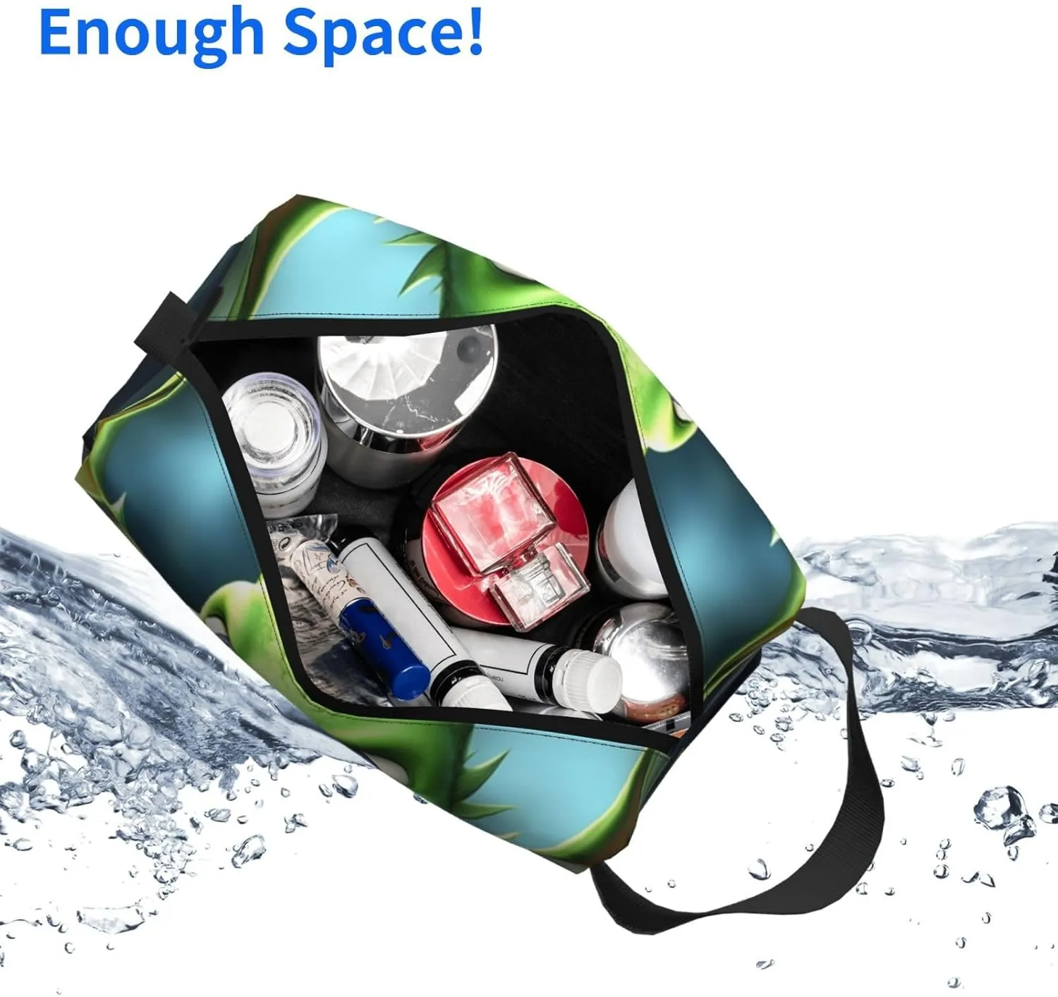 Toiletry Bag for Women Men Dopp Kit Travel Makeup Bag Make Up Organizers Cosmetic Bag Dragon Cute Hanging Toiletry Bag Shaving Bag with Large Capacity for Travel