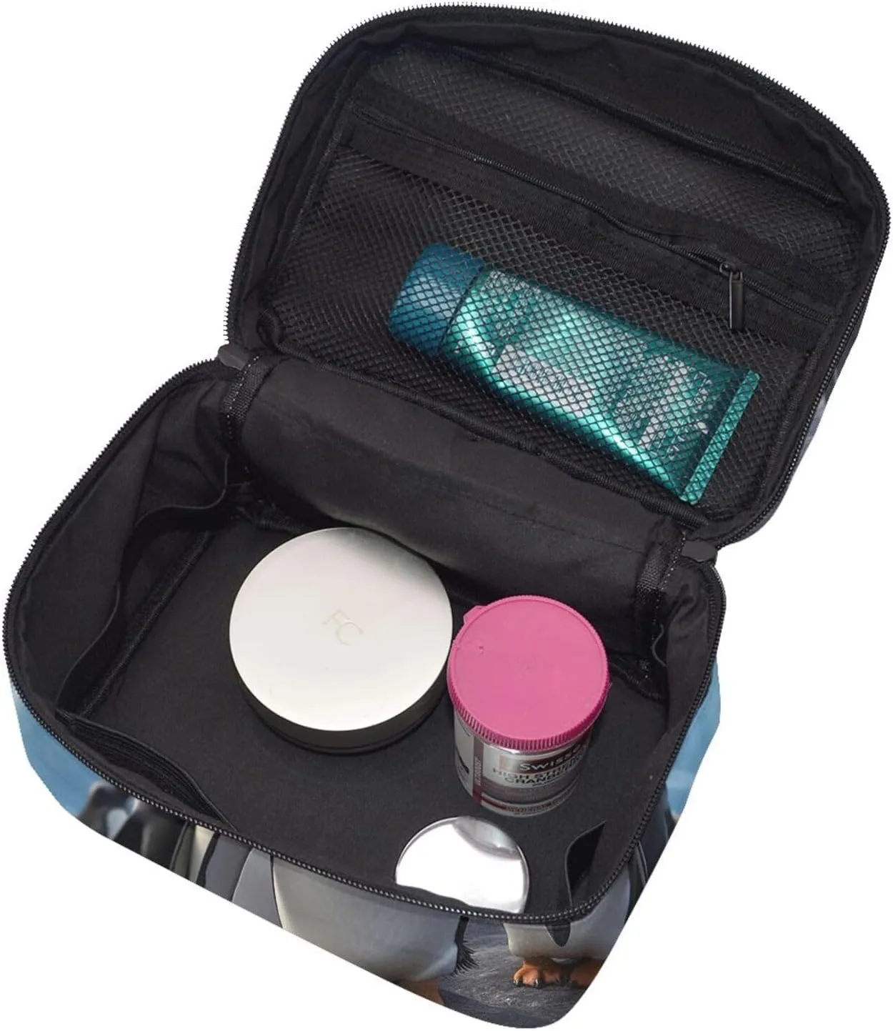 Toiletry Bag for Women Men Dopp Kit Travel Makeup Bag Make Up Organizers Cosmetic Bag Funny Penguins Hanging Toiletry Bag Shaving Bag with Large Capacity for Travel