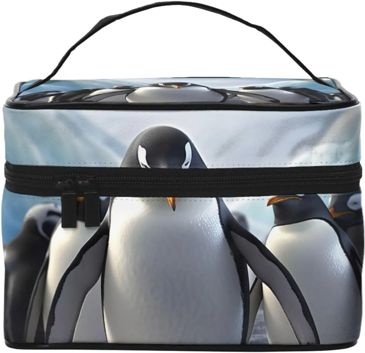 Toiletry Bag for Women Men Dopp Kit Travel Makeup Bag Make Up Organizers Cosmetic Bag Funny Penguins Hanging Toiletry Bag Shaving Bag with Large Capacity for Travel