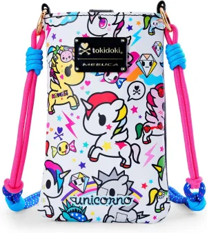 Tokidoki PU Leather Crossbody Cell Phone Purse, Lightweight Shoulder Bag Wallet Credit Card