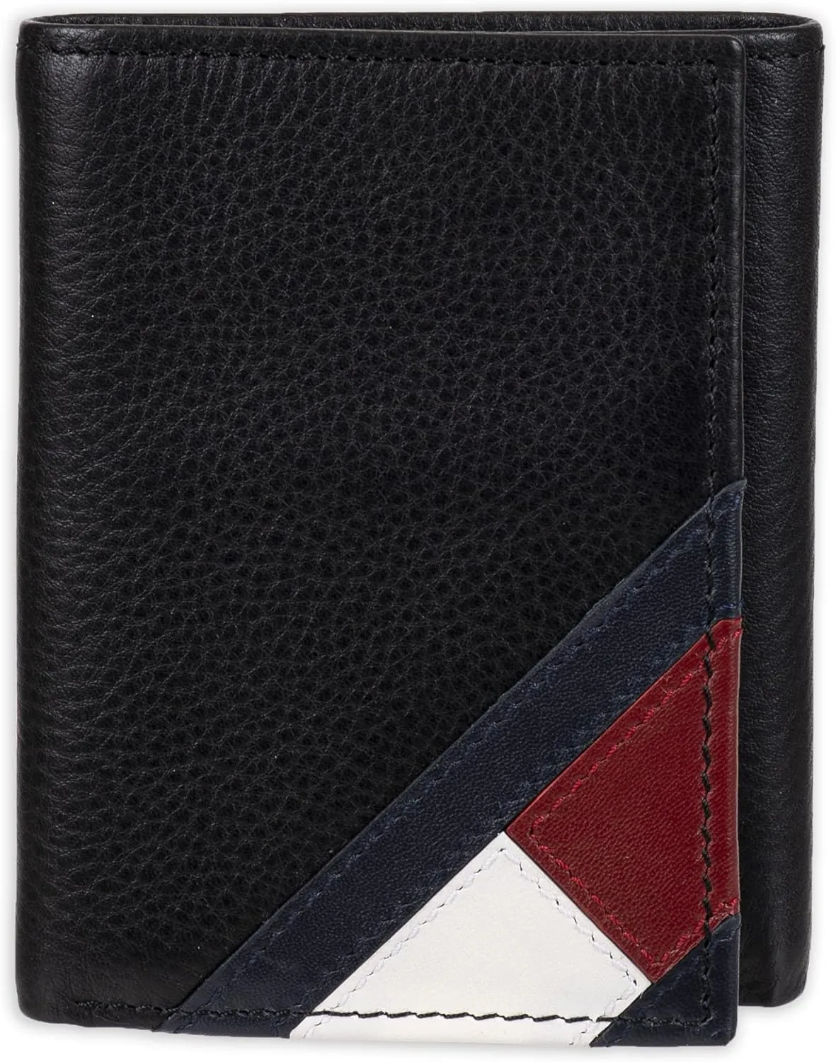 Tommy Hilfiger Men's Compact Trifold Wallet with ID Window and Multiple Card Slots
