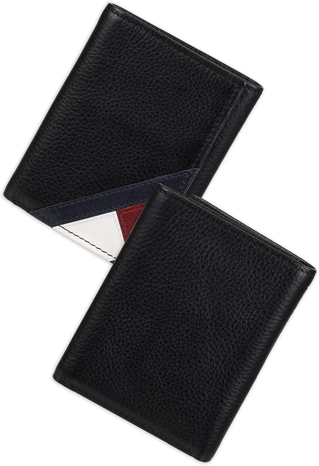 Tommy Hilfiger Men's Compact Trifold Wallet with ID Window and Multiple Card Slots