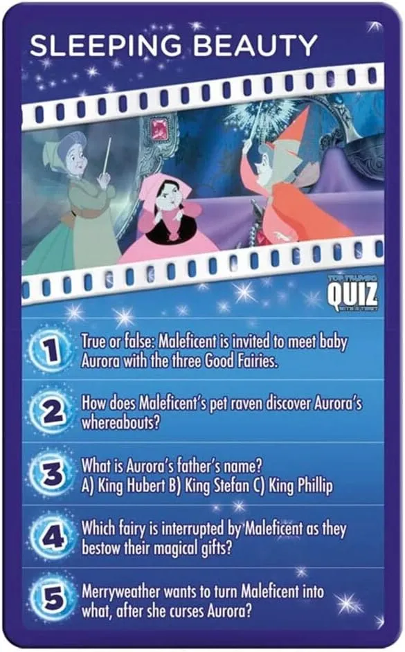 Top Trumps Disney Classic Quiz Game, 500 Questions to Test Your Knowledge and Memory on Frozen, Bambi, Encanto and Ralph Breaks The Internet, Educational Gift for Ages 6 Plus