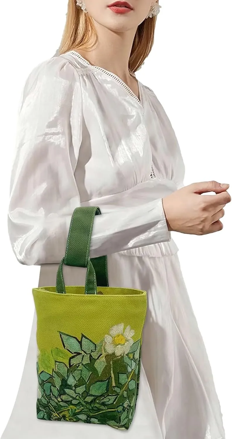 Tote Bag for Women Oxford Cloth Handbag Bucket Bag with Magnetic Snap Closure