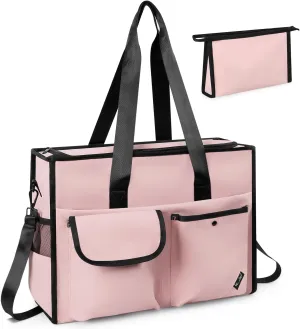 Tote bag, Work Tote Bags for Women with 15 Pockets, Tote Bag with Zipper for Nurse, Travel