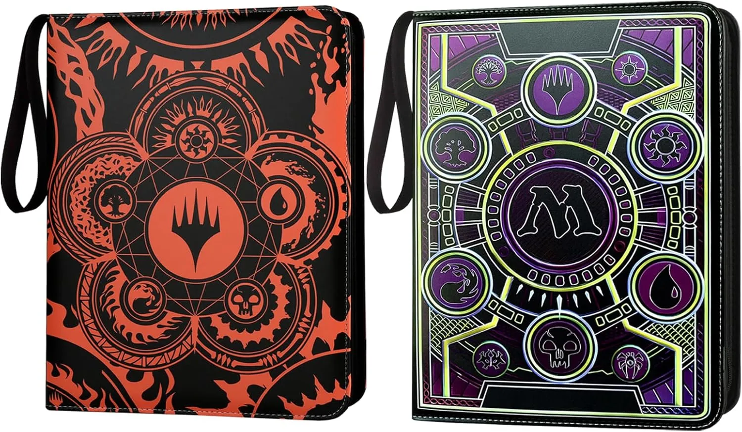 Trading Card Binder,9-Pocket Binder for Trading Cards Holds 720 Cards,Premium Collector Card Album for Standard Cards,Card Collection Folder for MTG,TCG,Yugioh,Game Cards(2 pack)