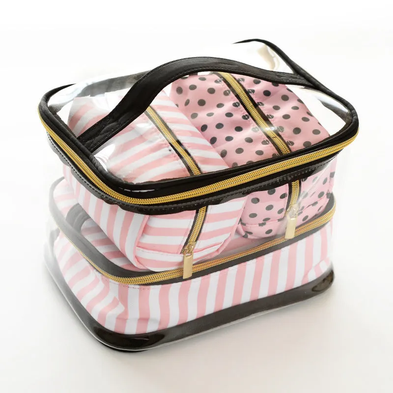 Transparent PVC Toiletry Bag Set