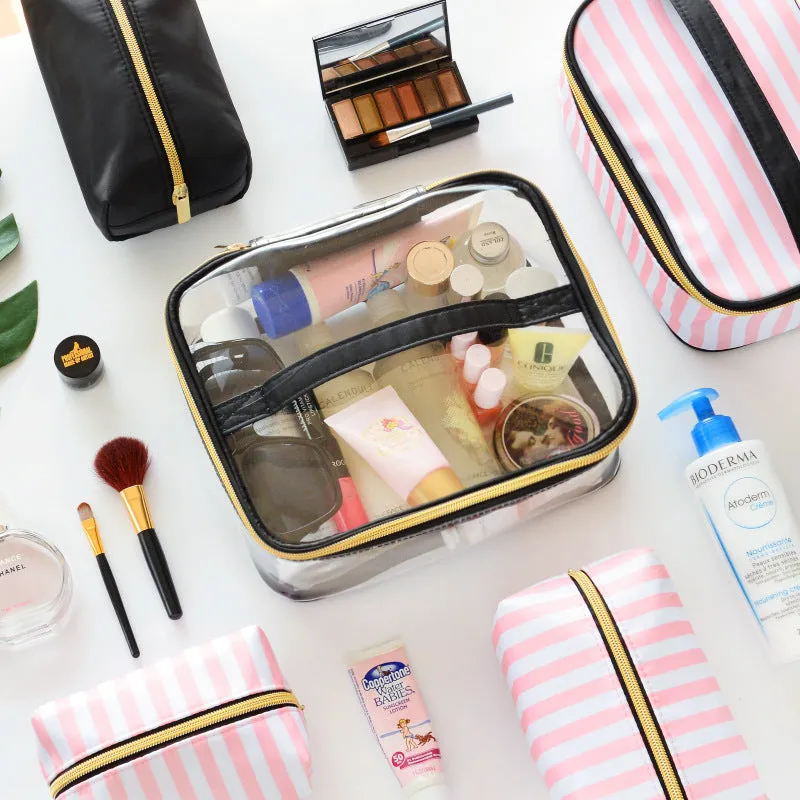 Transparent PVC Toiletry Bag Set