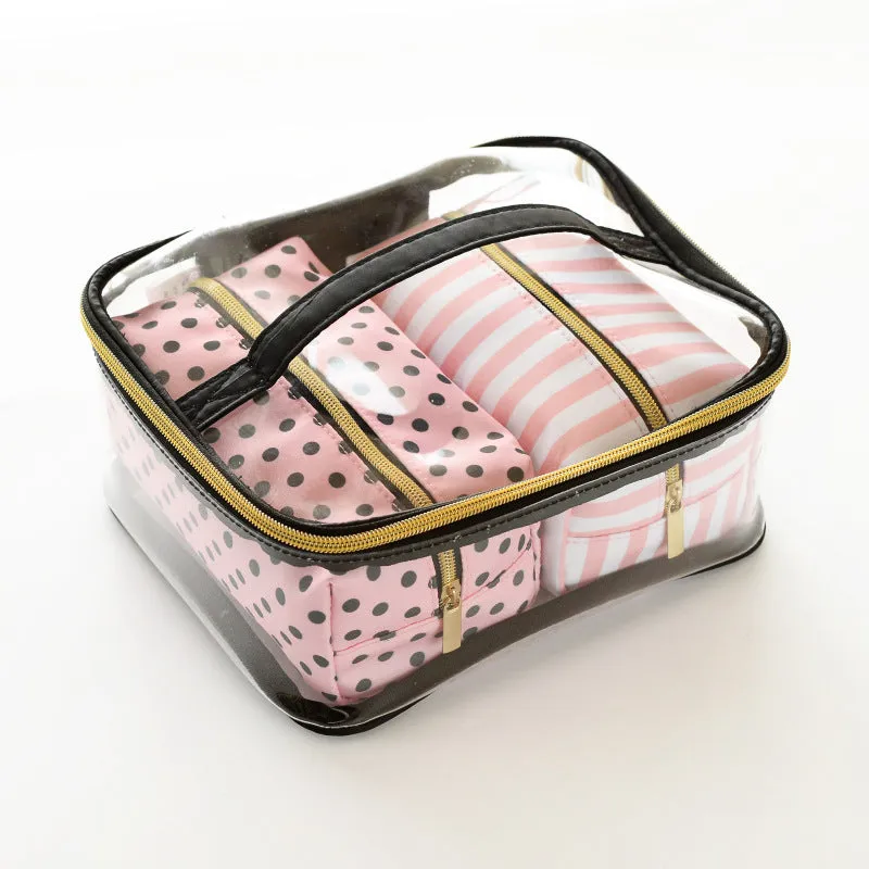 Transparent PVC Toiletry Bag Set