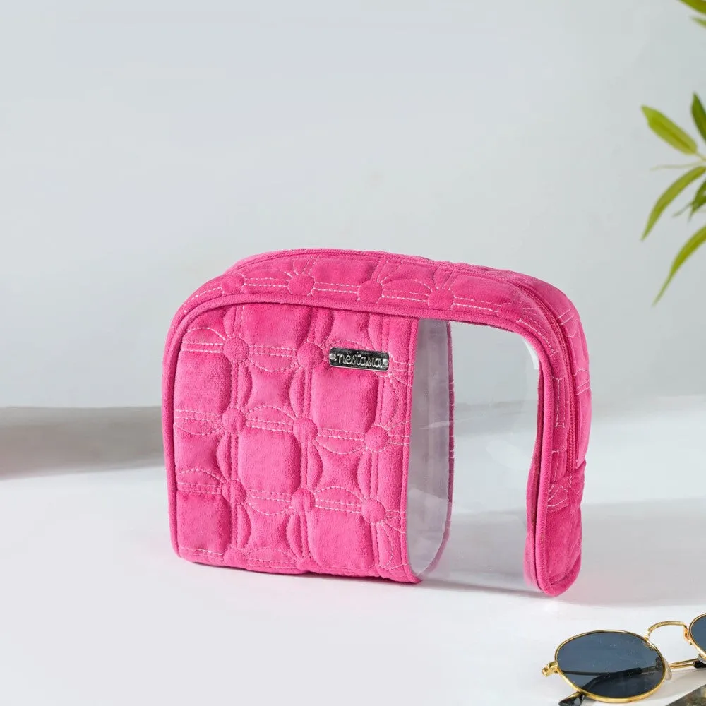 Travel Bag & Pouch Set Of 4 Pink