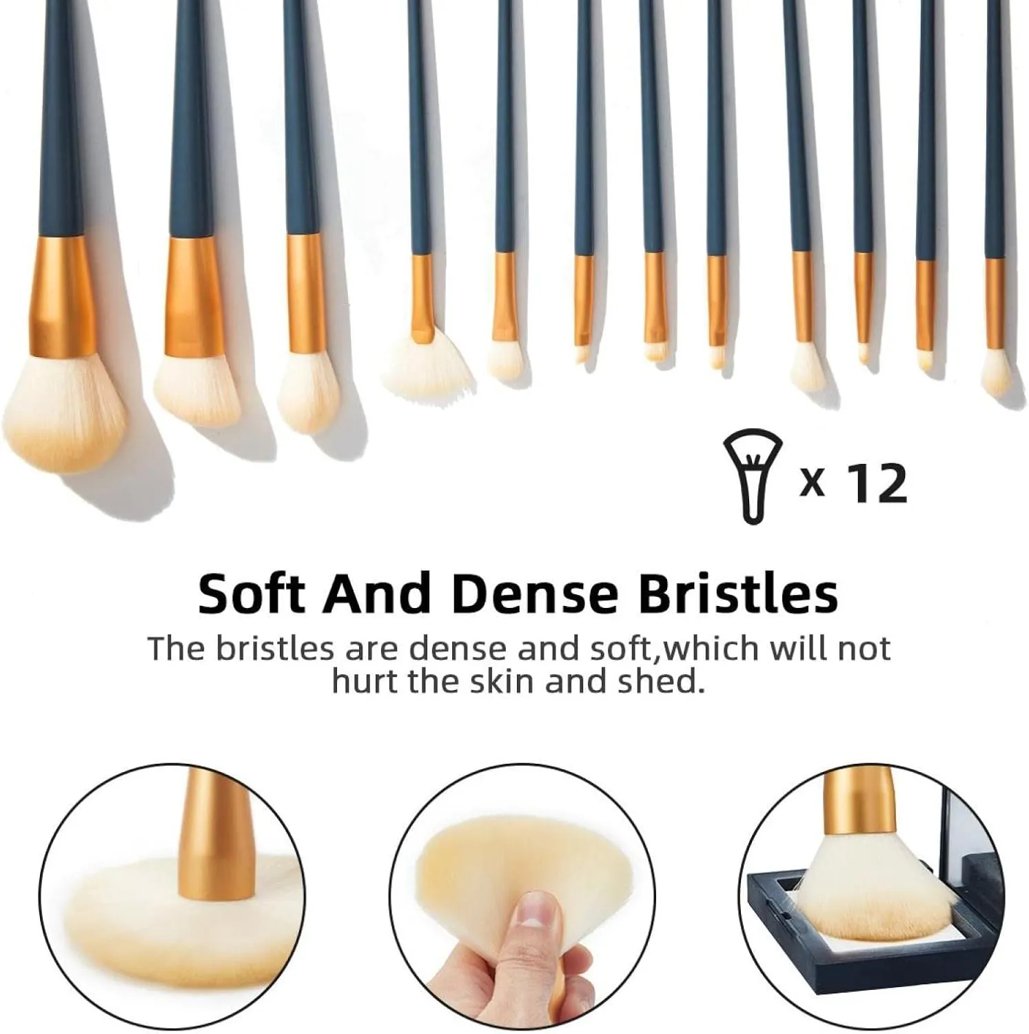 Travel Makeup Brush Holder, Large Stand-Up Makeup Brush Case, Professional Brush Organizer Foldable Makeup Artist Brush Storage Bag - Lighthouse Beach