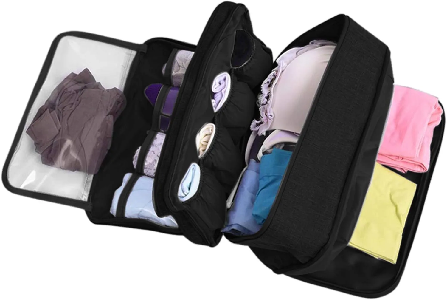 Travel Multi-function Underwear Organize Storage Bag Portable Bra Socks Lingerie Accessories Pack Cube Toiletry Bag