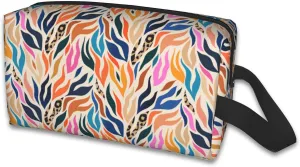 Travel Toiletry Bag Colorful Print Personalized Travel Makeup Bag Large Capacity with Zipper Multi-Style Portable,Women and Men Gift Idea Travel Cosmetic Bag