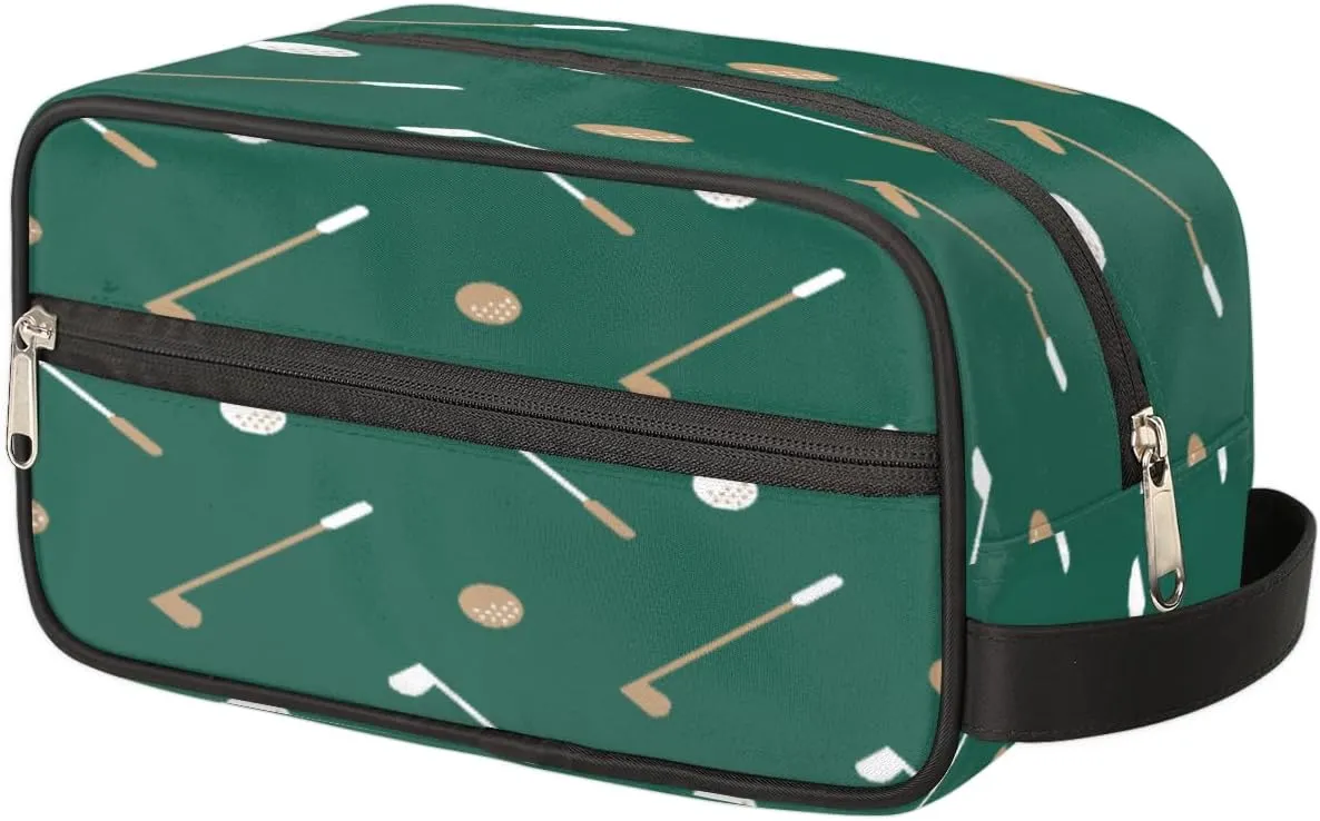 Travel Toiletry Bag for Kids Boys Men Women,Golf Club Sport Waterproof Make up Bag for Travel, Shaving Bag Dopp Kit, Cosmetic Bag-Hangable Makeup Pouch, Men's Bathroom Bag