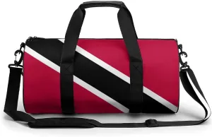 Trinidad Tobago Flag Gym Duffle Bag for Boys Girls with Wet Pocket Sports Weekender Travel Carry On