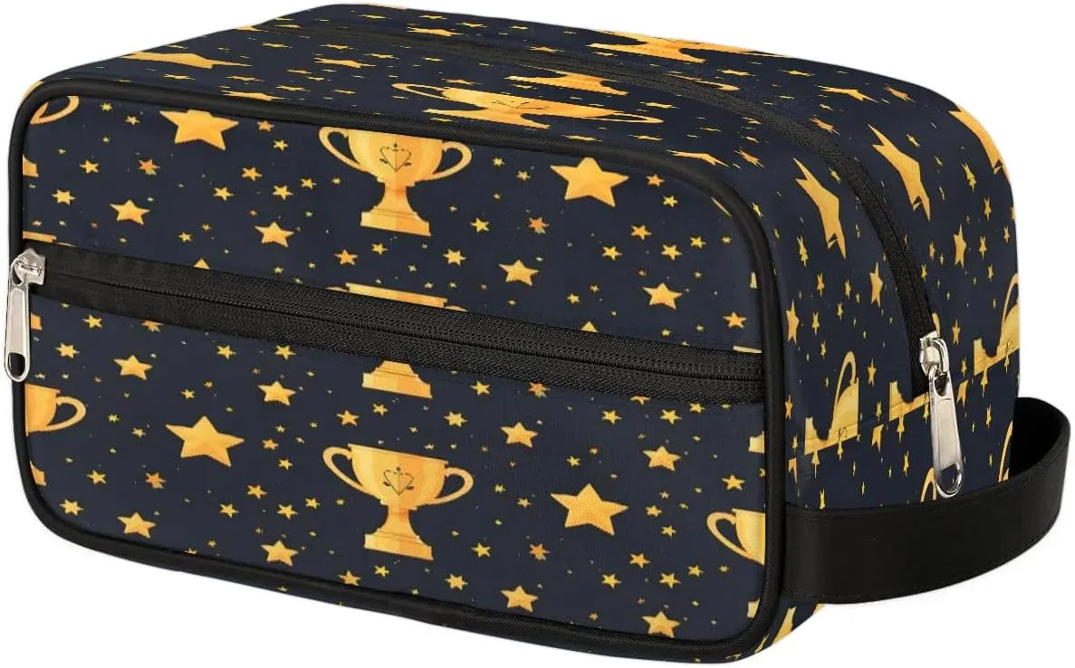Trophy Star Victory Travel Toiletry Bag Portable Shaving Bag for women men Organizer Dopp Kit with Handle Cosmetic bag for Travel Accessories Essentials