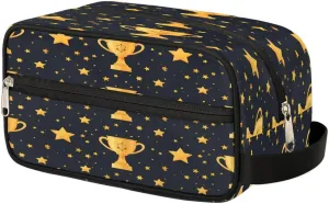 Trophy Star Victory Travel Toiletry Bag Portable Shaving Bag for women men Organizer Dopp Kit with Handle Cosmetic bag for Travel Accessories Essentials