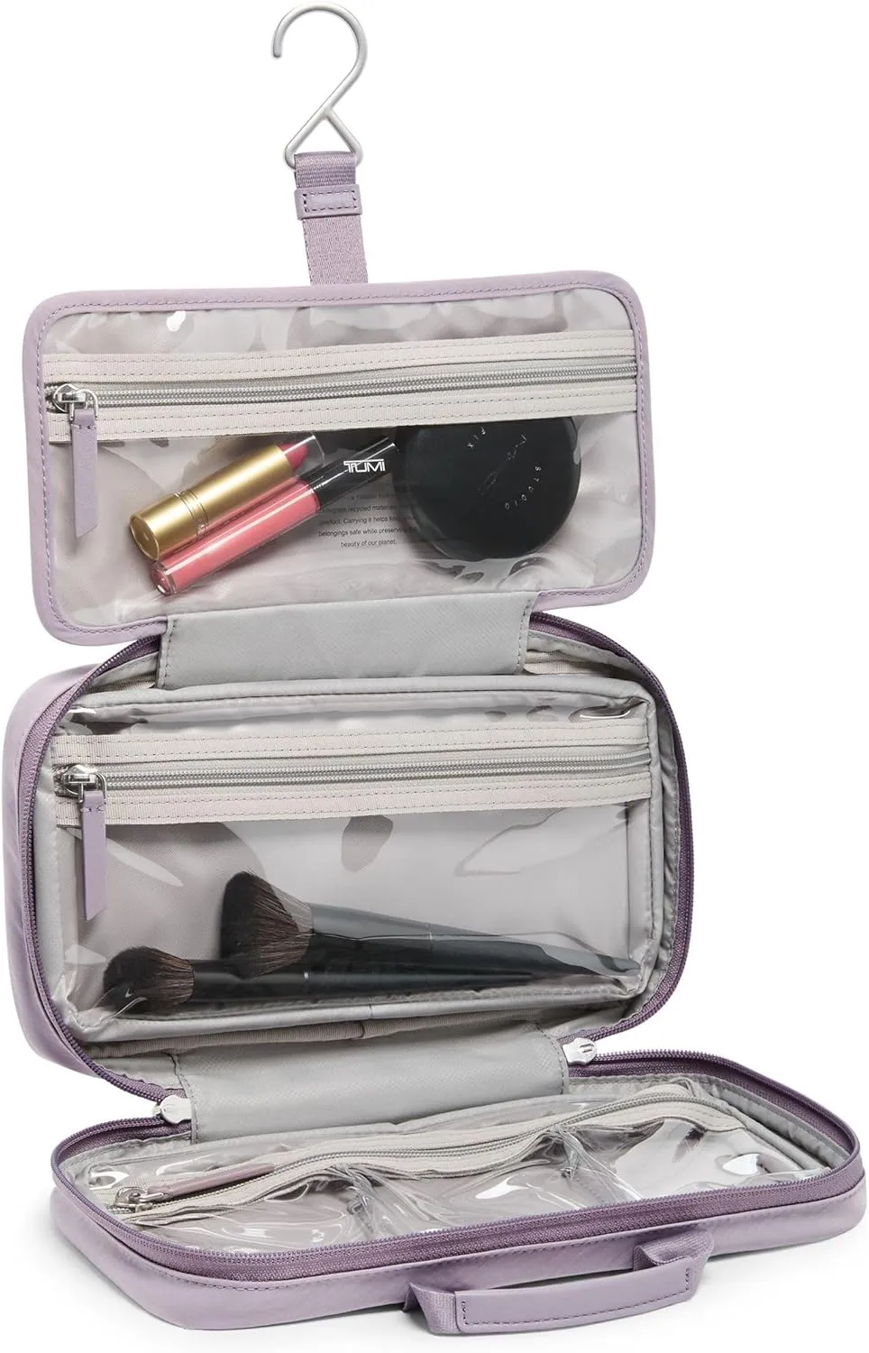 TUMI - Voyageur Madeline Cosmetic Bag - Women's Travel Makeup Toiletry Case, Lightweight with Zip Pockets and Metal Hanger