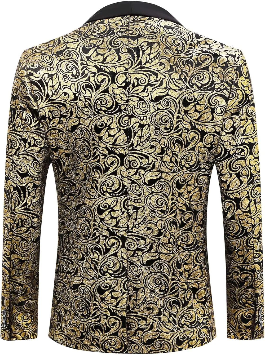 TURETRENDY Mens Floral Tuxedo Suit Jacket Stylish Dinner Blazer Jackets for Wedding Party Prom