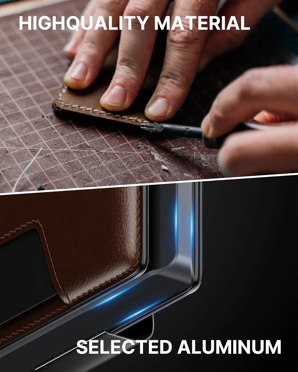 typecase Pop Up Wallet: Slim Wallet with Money Clip, Rfid-blocking, Minimalist, Small, Thin, Compact Card Case, Magnetic Bifold, Front Pocket Wallet, 9-13 Card Capacity, Mens Wallet - Oil Wax Brown