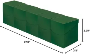 Ultra Pro - 100  Forest Green Eclipse Card Deck Box Set of 5 - Protect & Store Valuable Cards, Deck Box for Pokemon/Magic/YuGiOh Collectible Cards, Baseball Cards, Sports Cards, Durable Deck Box