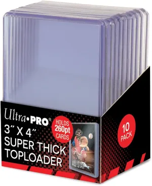 Ultra Pro Super Thick 260PT Toploader 10ct Pack 85238, One Size, Multi