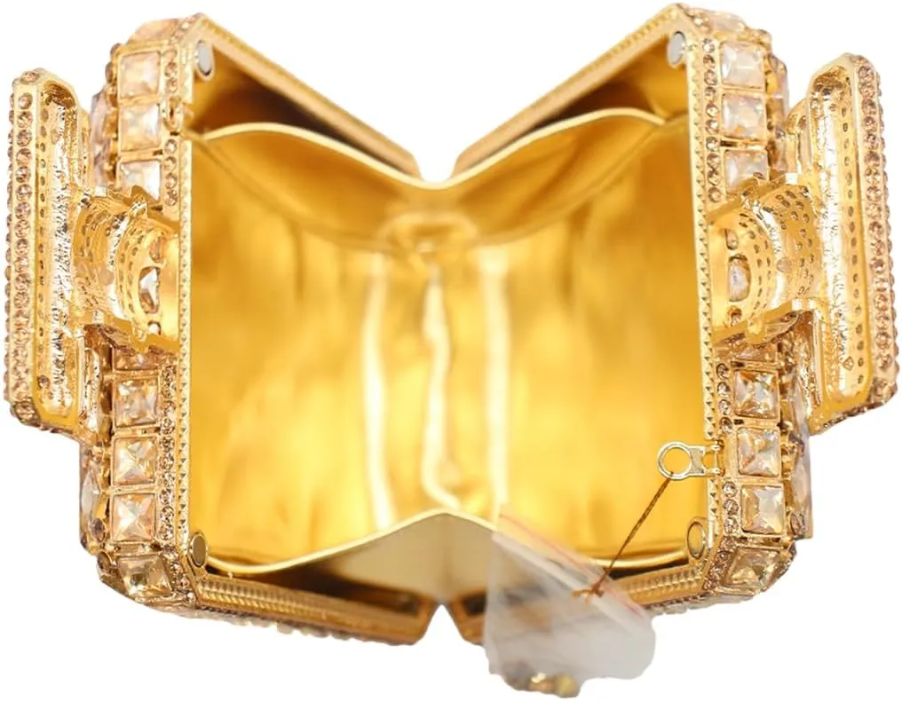 UMREN Women's Perfume Shaped Rhinestone Clutch Purses Sparkly Diamond Box Evening Bag Glitter Party Wedding Handbag