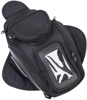 Universal Motorcycle Oil Fuel Tank Bag Magnetic Motorbike Riding Waterproof Bag Black