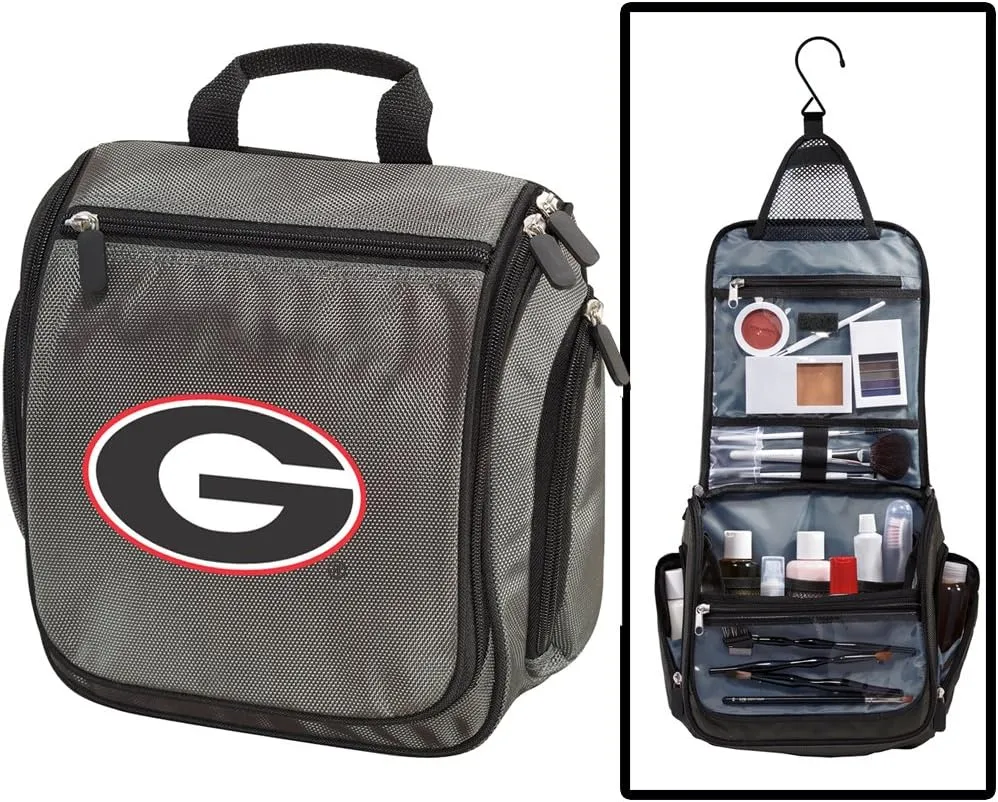University of Georgia Toiletry Bags or Mens UGA Bulldogs Shaving Kit HANGABLE Travel Bag