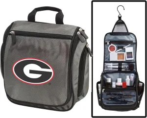 University of Georgia Toiletry Bags or Mens UGA Bulldogs Shaving Kit HANGABLE Travel Bag
