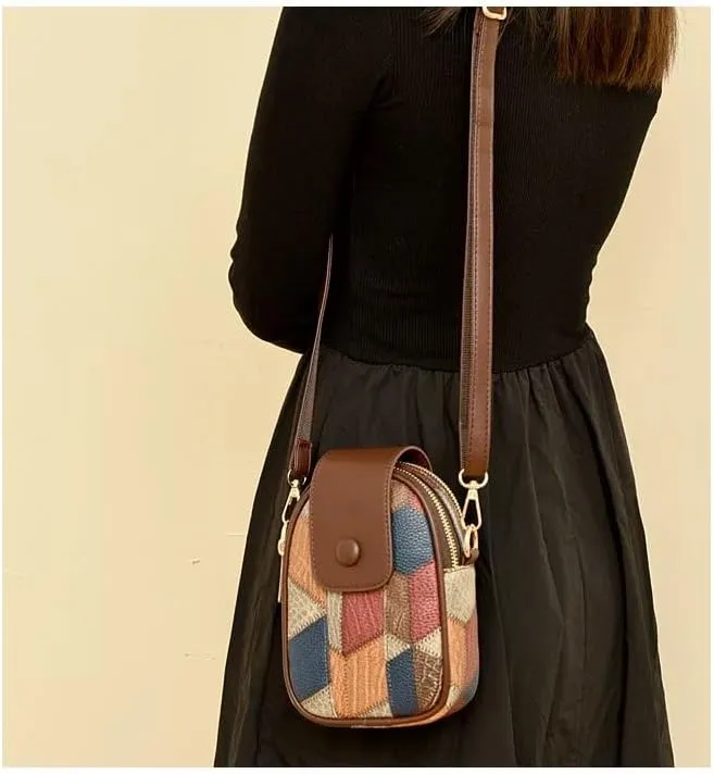 Urban Chic Leather Crossbody – Compact & Versatile Phone Bag for Women