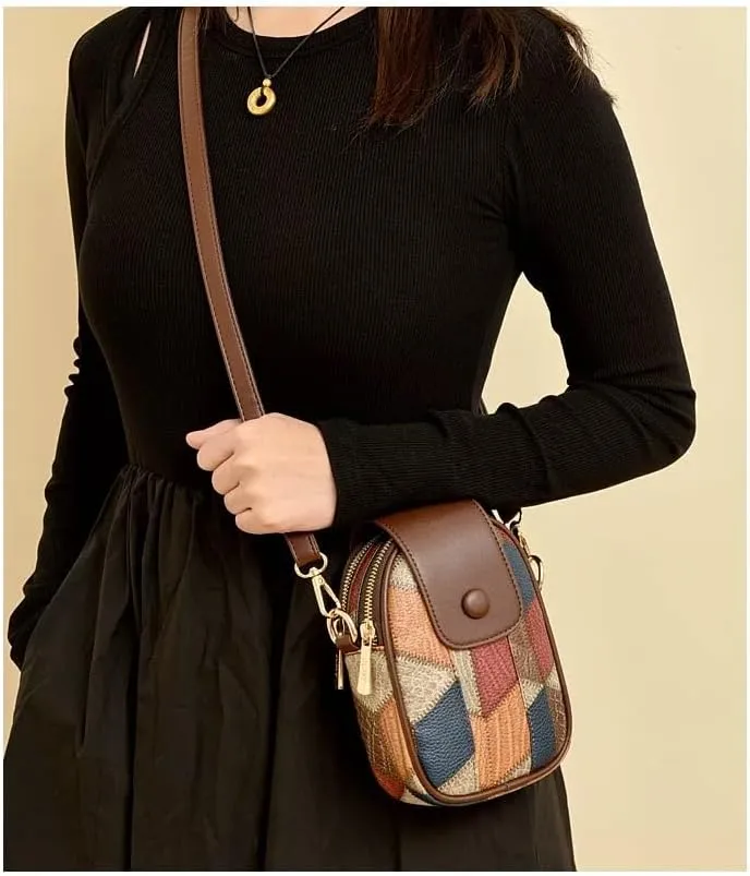 Urban Chic Leather Crossbody – Compact & Versatile Phone Bag for Women