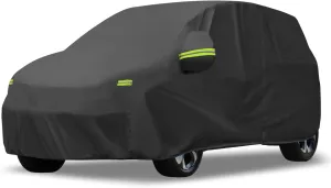 uxcell for Citroen C3 2002-2023 Cover Waterproof Car Cover Outdoor Full Car Cover All Weather Protection Rain Sun Protection with Zipper Black