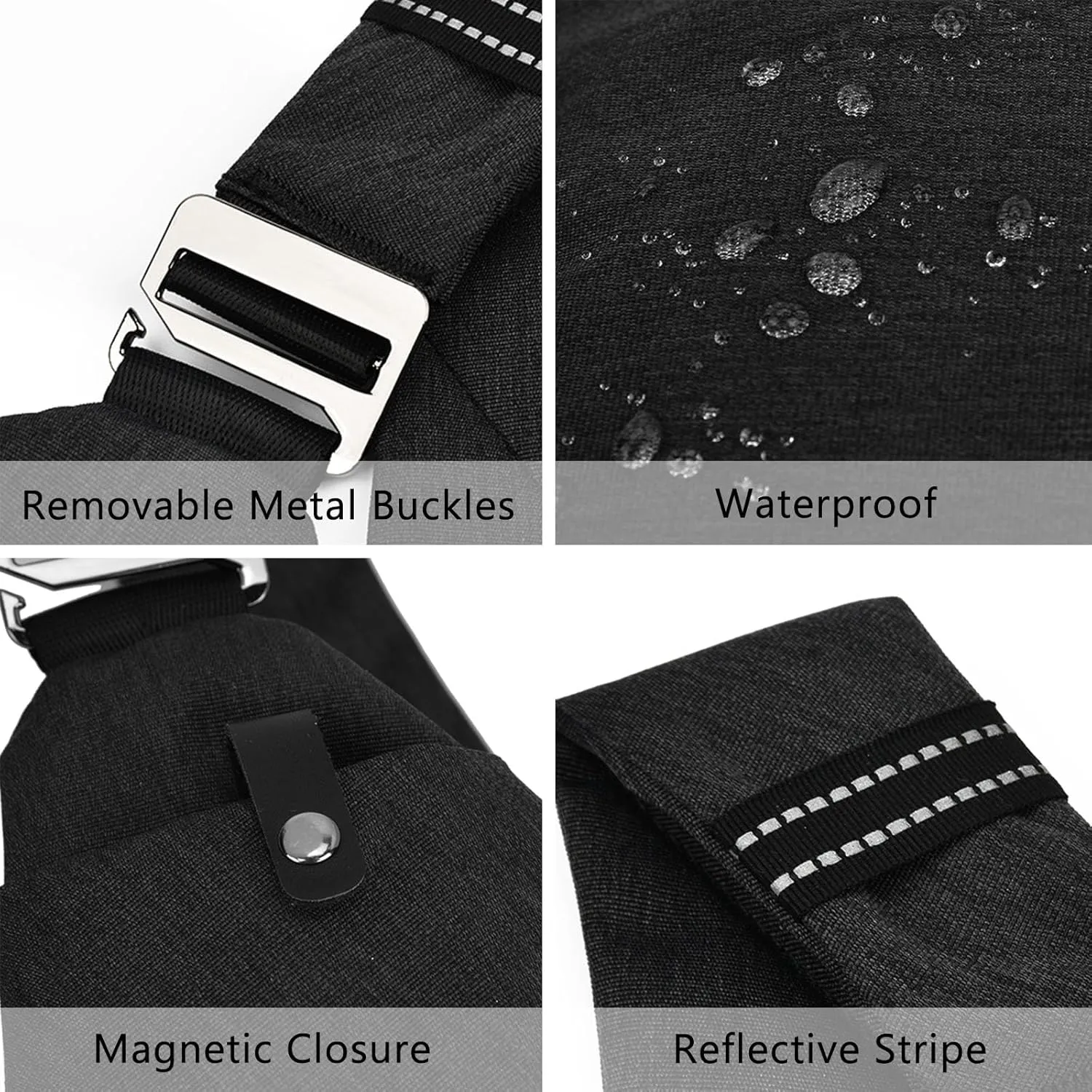 VADOO Anti-theft Crossbody Bags for Women, Shoulder Sling Bag for Men Lightweight Chest Bag for Travel Sport