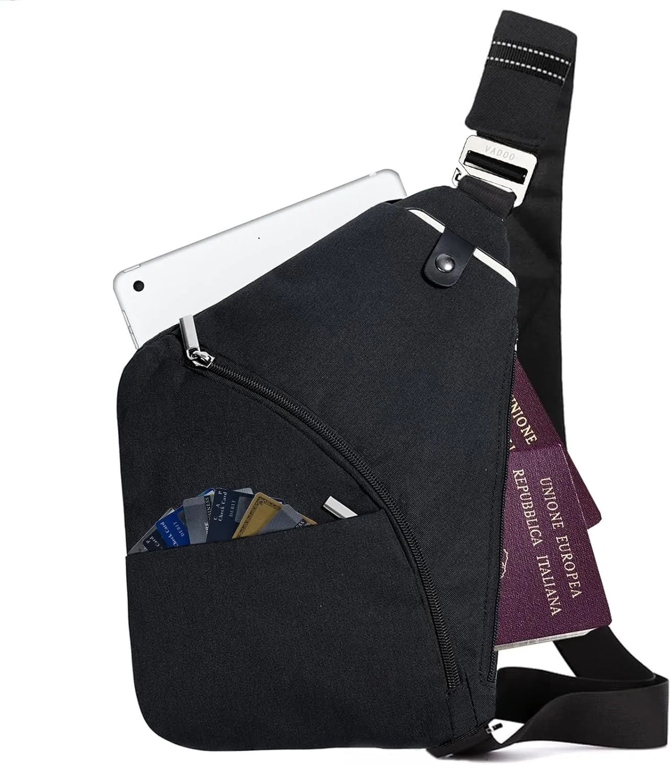 VADOO Anti-theft Crossbody Bags for Women, Shoulder Sling Bag for Men Lightweight Chest Bag for Travel Sport
