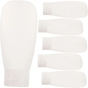 Vaguelly Travel Size Toiletries Bottles 6 Pack Squeeze Bottles for Shampoo Conditioner Body Wash Leakproof Reusable (60ml)