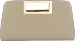 VASCHY Clutch Purse for Women,Fashion Vegan Leather Cut-Out Handle Evening Handbag Crossbody Shoulder Bag for Wedding,Party