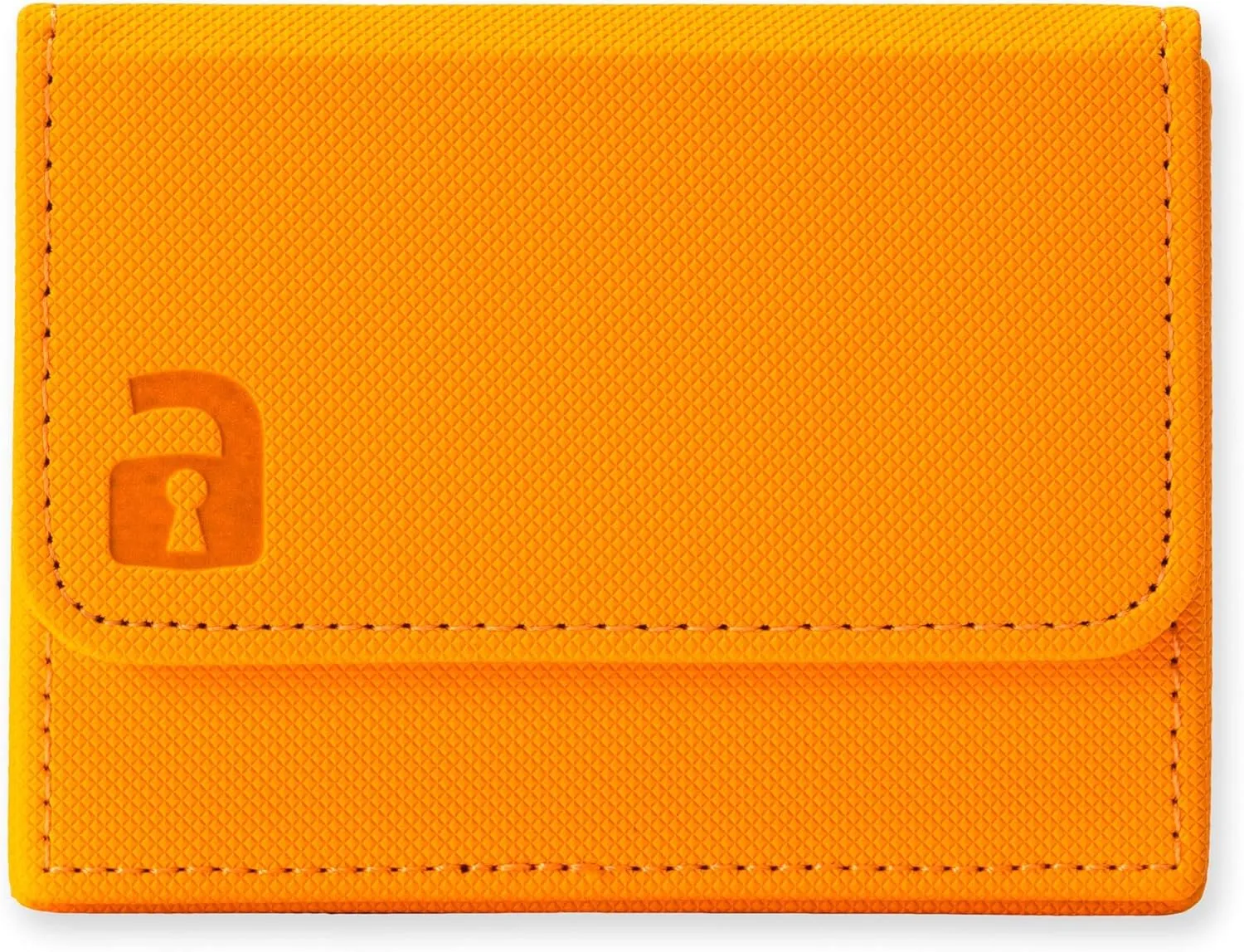 Vault X Trading Card Sideloading Deck Box, 100  sleeved cards, Premium Exo-Tec Material, Card Holder Storage Box, Detachable Magnetic Lid, for MTG Commander Game, TCG (Orange)