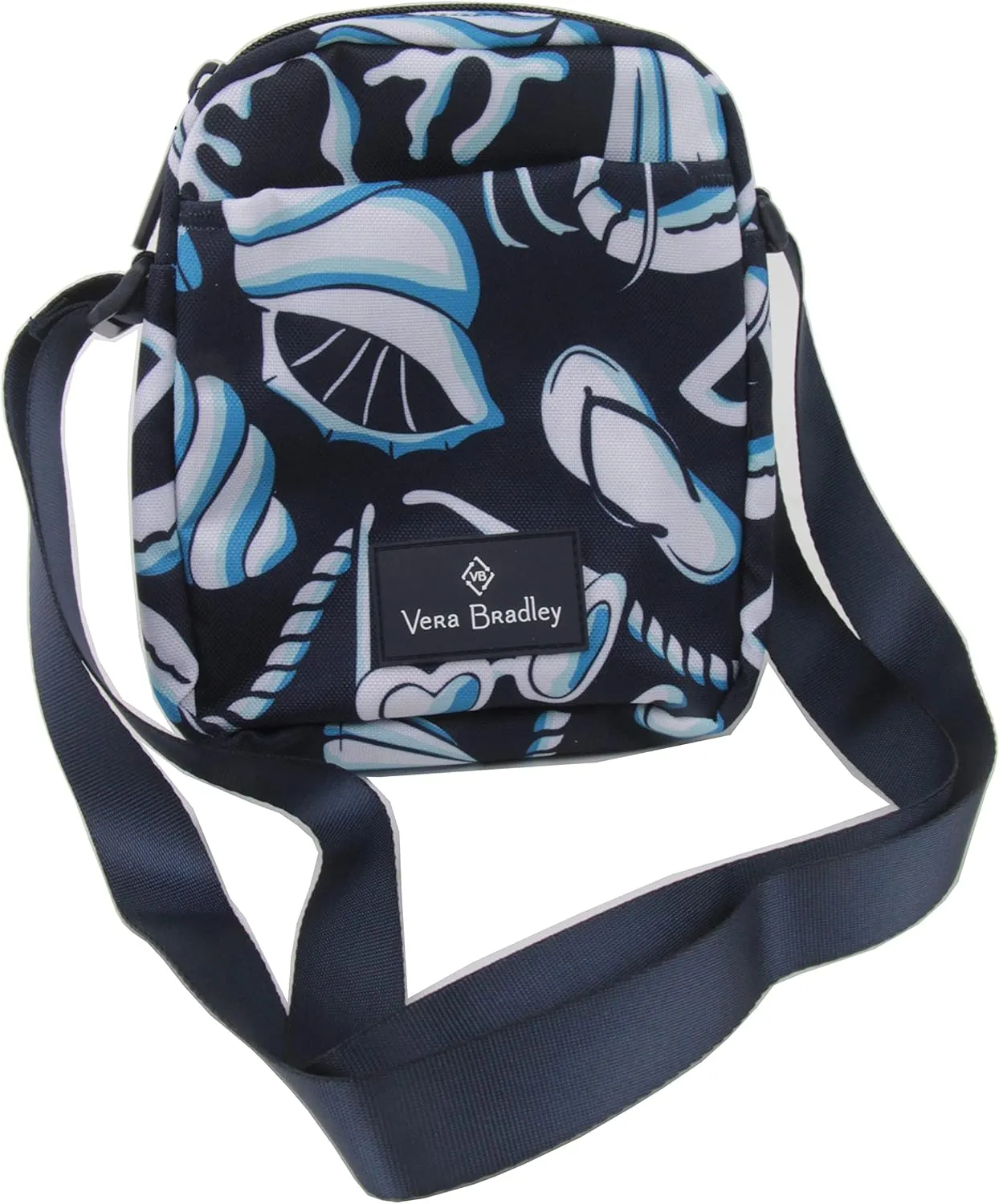 Vera Bradley Lighten Up RFID Mini Hipster Crossbody Bag, Shore Enough