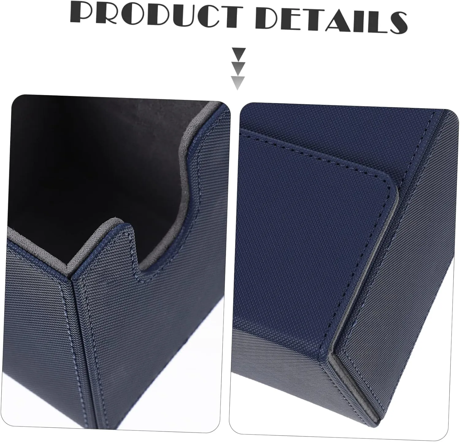 VICASKY Pu Leather Card Decks Box Compact Storage Organizer for Trading Cards Dice Tokens Case for Collectors Easy to Carry