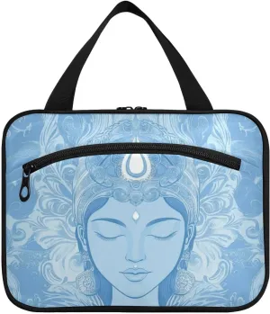 Vintage Goddess Head hanging travel hanging toiletry bag with hook, designer washable bag with compartments for women must toilet bolsa para guardar maquillaje L