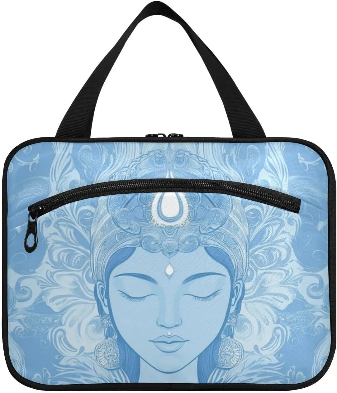 Vintage Goddess Head hanging travel hanging toiletry bag with hook, designer washable bag with compartments for women must toilet bolsa para guardar maquillaje L