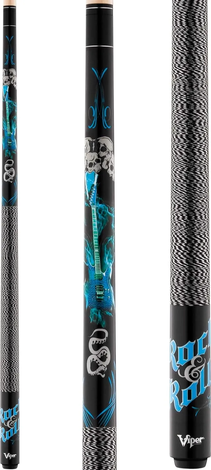 Viper Underground 58" 2-Piece Billiard/Pool Cue, Rock & Roll