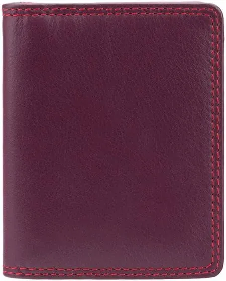 Visconti RB44 Cancum Multi-Color Soft Leather Wallet plum multi