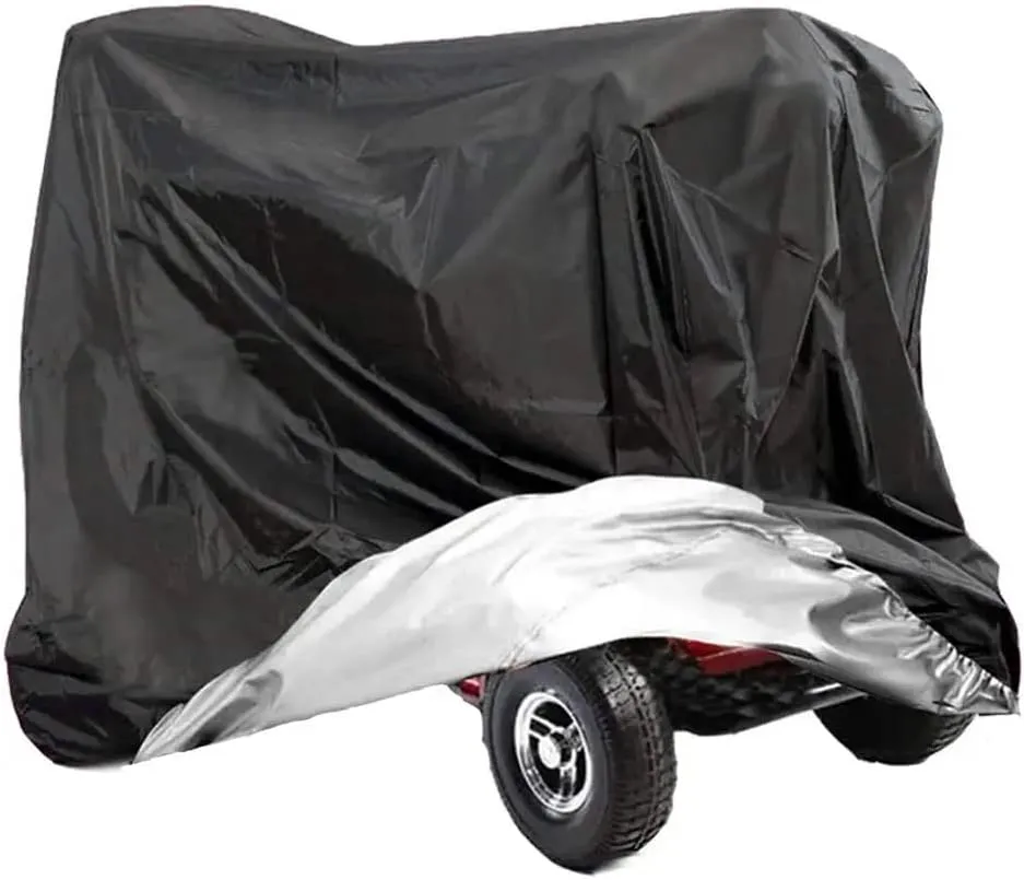 VVHOOY Mobility Scooter Cover Waterproof With Storage Bag - 210D Oxford Heavy Duty Power Wheelchair Protector From Dust, Dirt, Snow, Rain, Sun Rays