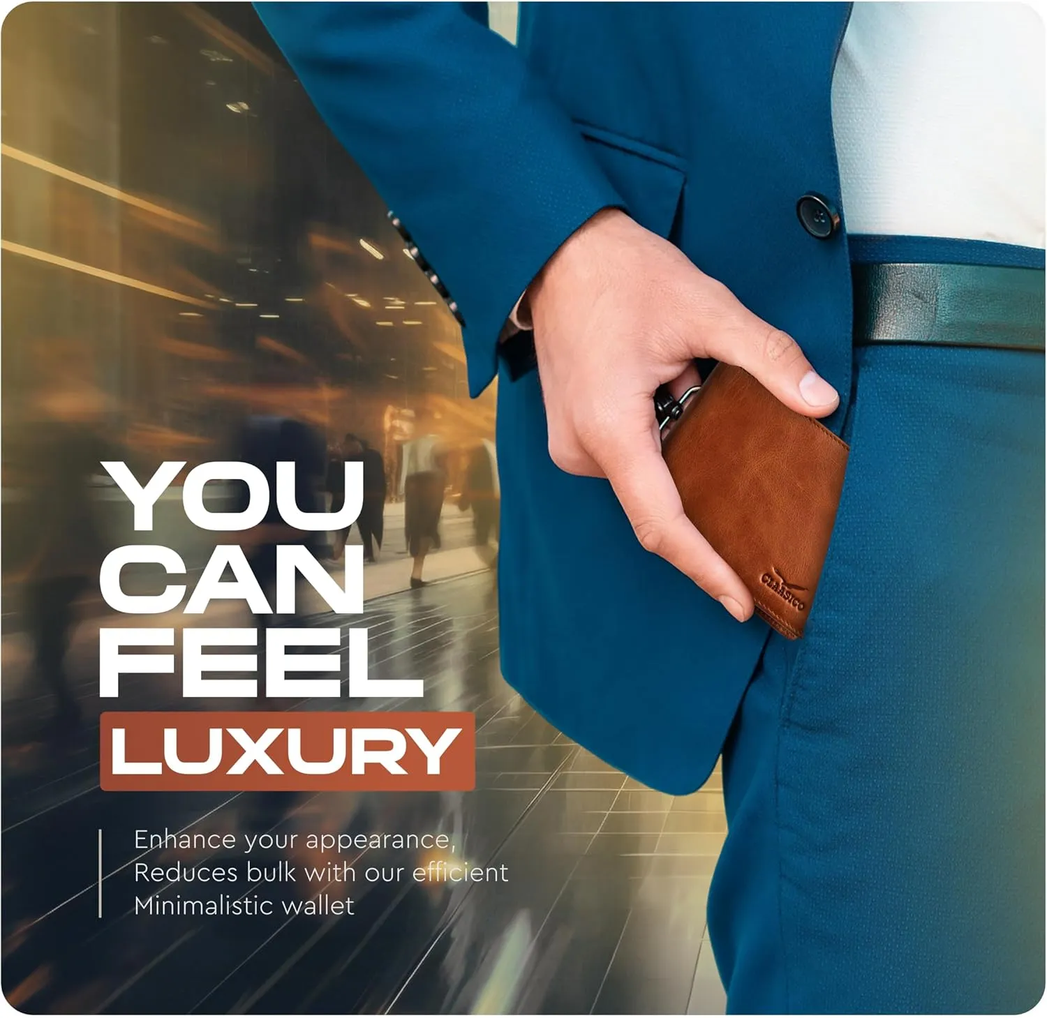Wallet for Men’s - Genuine Leather Slim Bifold RFID Wallet - Gift for Men Packed in Stylish Gift Box