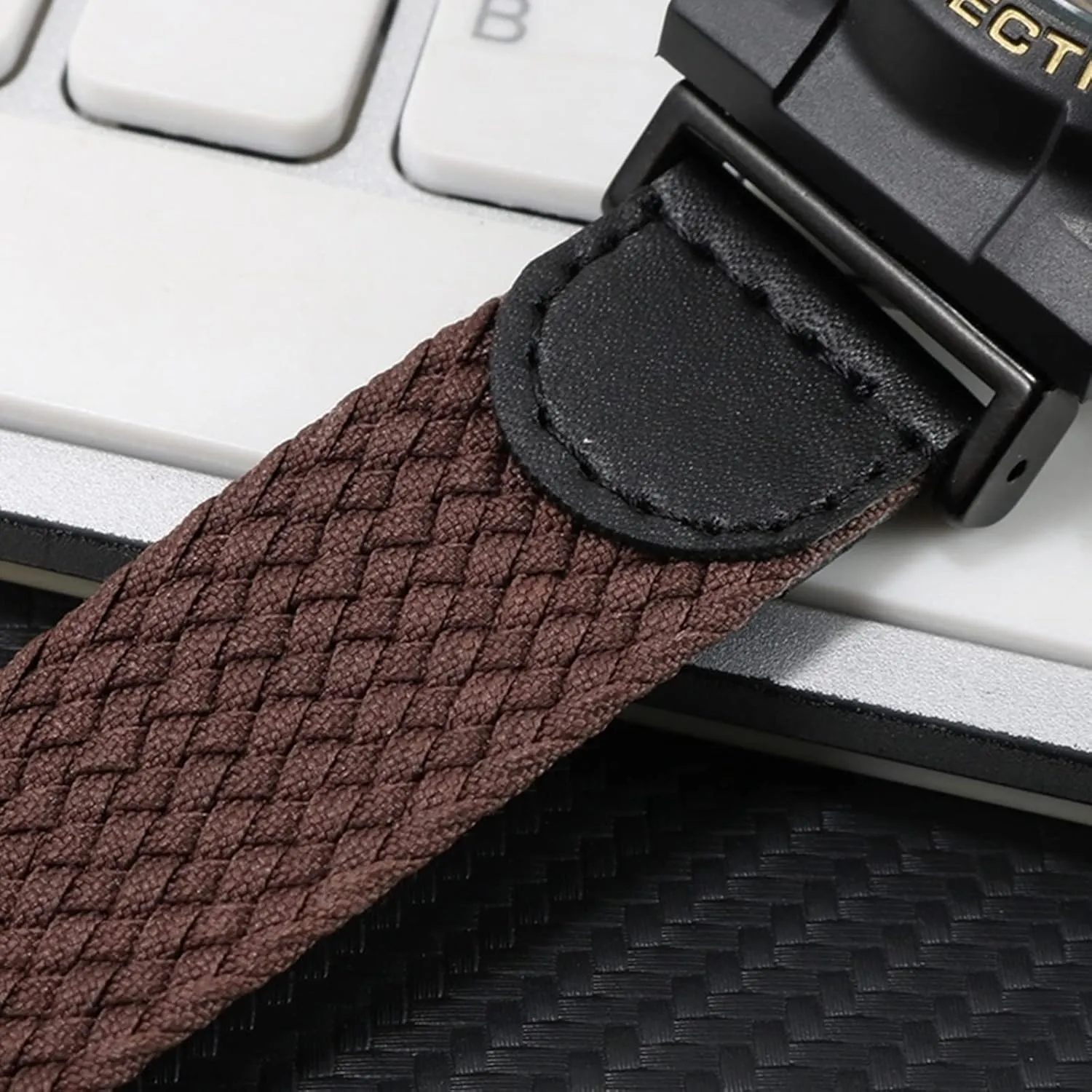 Watch Straps,Watch Wristband,20mm Electronic Analogue Watch Woven Canvas Nylon Watchband Replacement Accessories Sweat Absort Soft Comfortable Watch Wrist Band