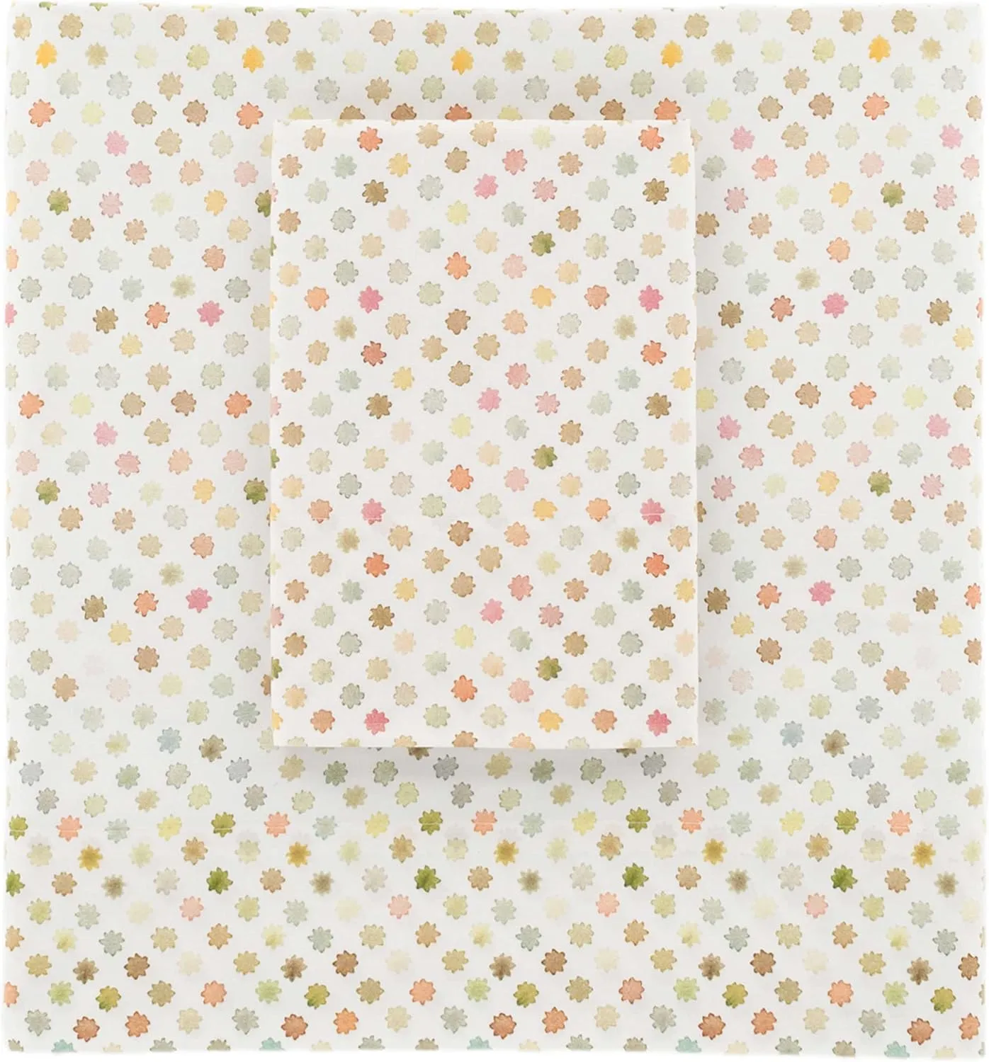 Watercolor Dots Pillowcases (Pair), Standard Size, Multi Graphic Pattern
